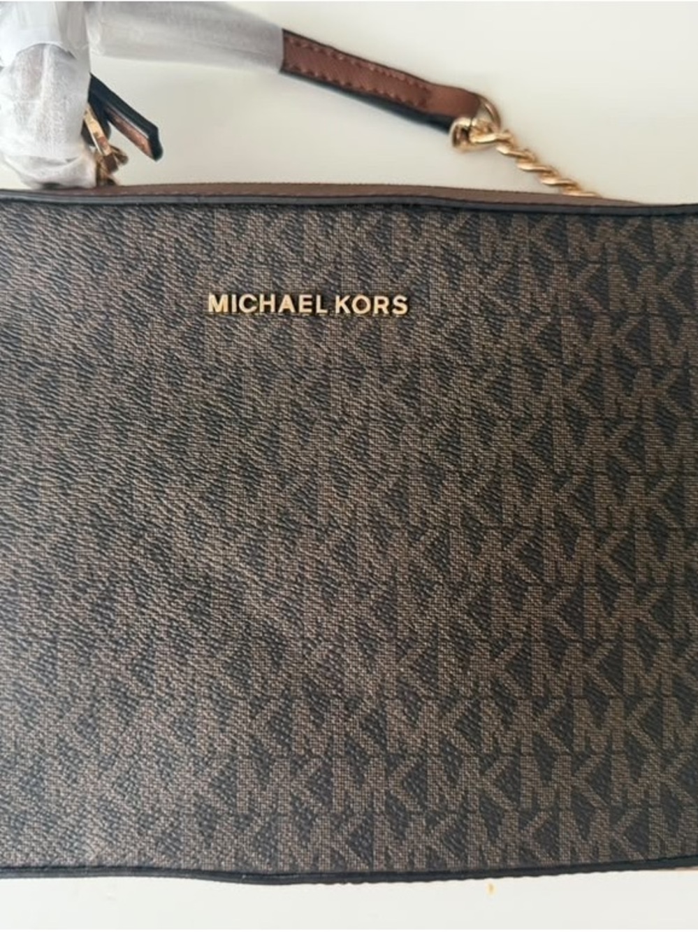 Michael Kors Jet Set Large Signature Logo Crossbody Bag